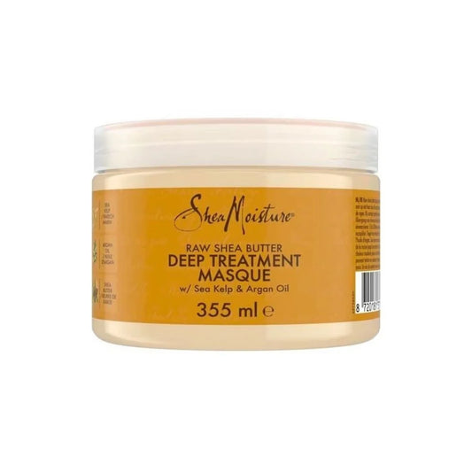 Maschera trattamento intensivo al burro di karité grezzo Shea Moisture 355 ml per capelli ricci e afro