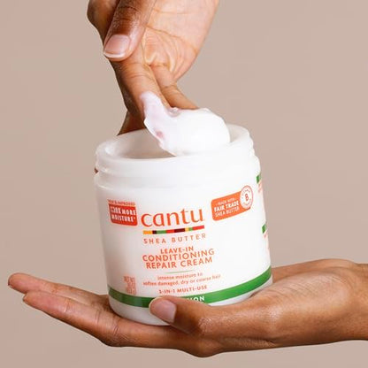 Cantu Crema Riparatrice Balsamo Senza Risciacquo al Burro di Karité 473 g